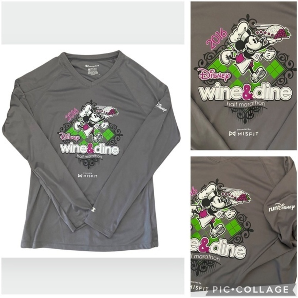 NEW Women’s runDisney Wine & Dine 2016 Half Marathon Champion Tech Shirt Small S